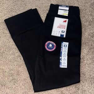 Izod Black Cotton Stretch Pants